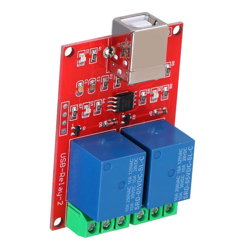 2-Channel 5V Computer USB Smart Switch Controller PC Relay Drive