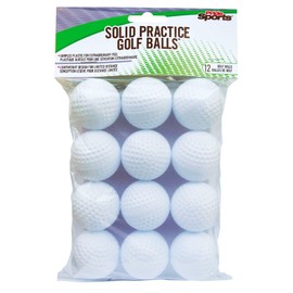PrideSports Practice Golf Balls, Hollow, 12 Count