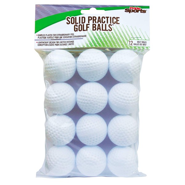 PrideSports Practice Golf Balls, Hollow, 12 Count