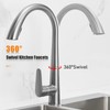 360°Swivel Pull Out Kitchen Faucets with 2 Spray Modes High