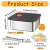 Waldeinsamkeit 12Pcs 316 Stainless Steel Food Storage Containers Airtight Lids