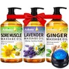 3 Pack Massage Oil for Massage Therapy,Sore Muscle Arnica Oil