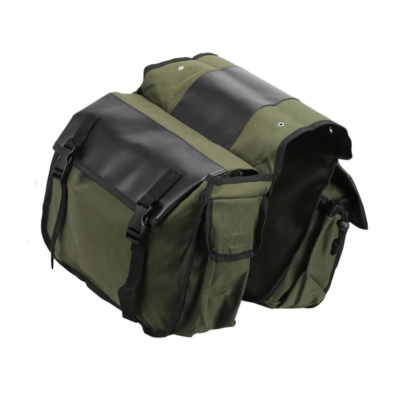 Cycling Side Bags Canvas Bike Commuting Bag Saddle Bags Large