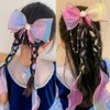 2 PCS Bow Knot Hair Clips Princess Hair Clips with