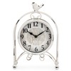 Westclox Vintage Style Analog QA Metal Bird Table Clock -