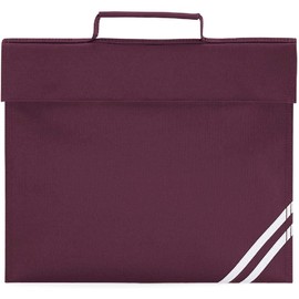 Quadra classic book bag in burgundy