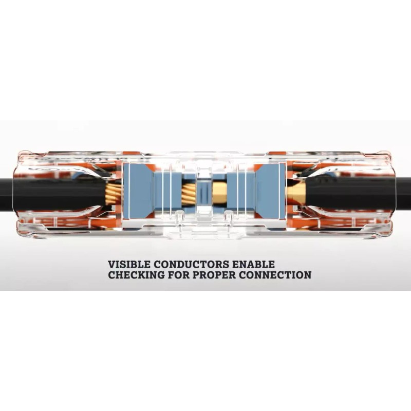 ITDsales WAGO 221-2401 Inline Splicing Connectors 30ct in a Reuseable