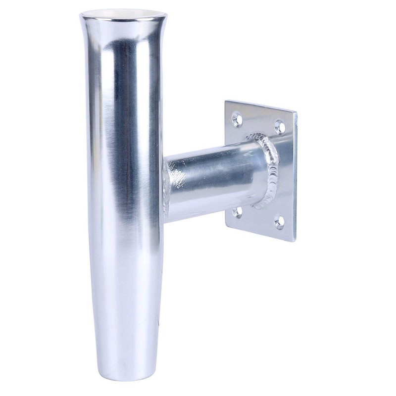 Amarine Made 2Pcs Wall Mounted Aluminum Tournament Style Single Rod