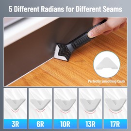 Silicone Caulking Tools for Bathroom,Kitchen,Floor,Window,Sink Joint,Frames, Seal Seam Refining Tools with High-Quality Accessories