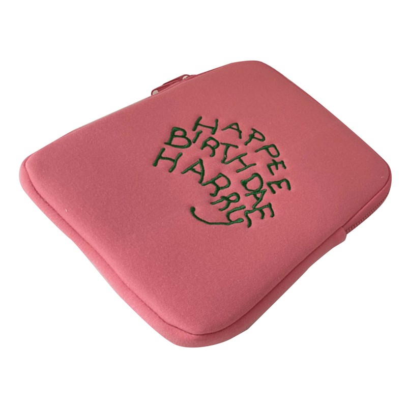 Tablet Sleeve Case Cute Stylish Pink Soft Cotton Cloth Shatterproof