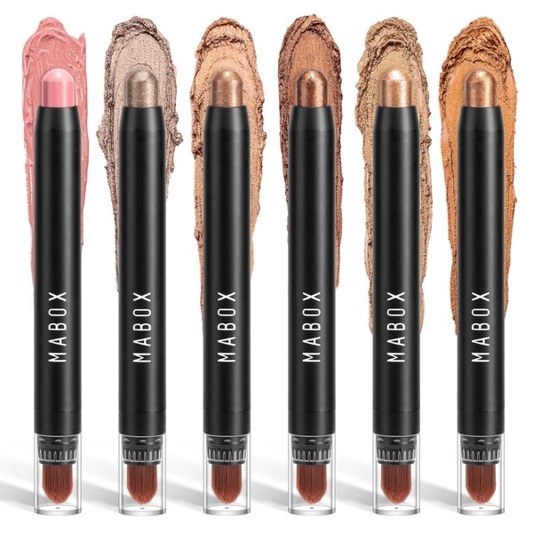 RoseFlower Shimmering Eyeshadow Pen Set, Matte Glitter Effect, Eye Makeup,