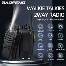 Baofeng 4Pk Baofeng BF-888SD GMSK Digital Noise Reduction UHF Encrypted UPGRADED BF-888S