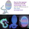 Glow 3D Printed Dragon Eggs with Dragon Inside- Glow in