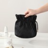 Cosmetic Makeup Beauty Travel Bag Corduroy Design Water Resistant Material