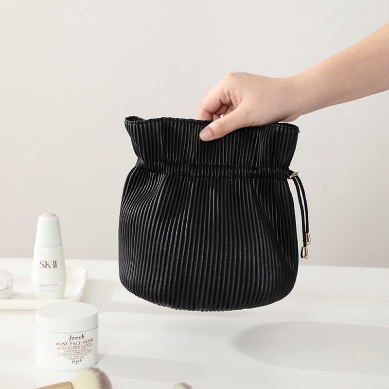 Cosmetic Makeup Beauty Travel Bag Corduroy Design Water Resistant Material