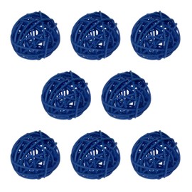 M METERXITY 8-Pack Wicker Rattan Balls 50mm/2 Inch Decorative Rattan Balls Orbs Vase Fillers Bowl Fillers for Christmas/Weddings/Thanksgiving/DIY Crafts/Home Decor [Blue]