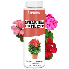 TPS NUTRIENTS - Fertilizante de geranio: alimento líquido para plantas para flores vibrantes, raíces más fuertes y crecimiento saludable,...
