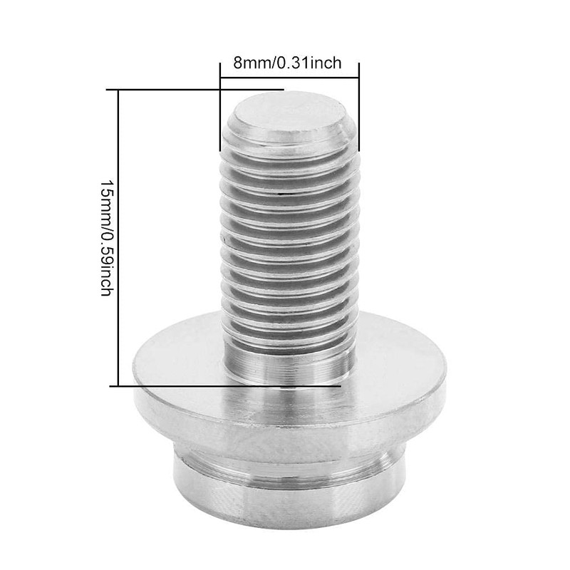 Crank Screw Bolt, M8*15mm Mountain Road Bike Crank Bolt Bottom