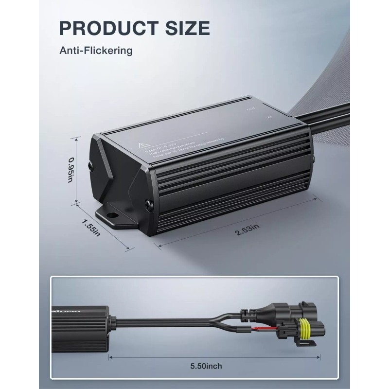 Nilight LED CANbus Decoder Anti-Flickerin - H1/H3