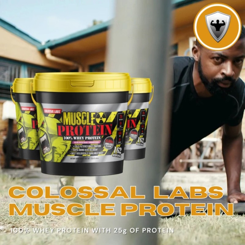 Colossal labs Whey Protein Monster Muscle Whey Protein Powder, 5lb