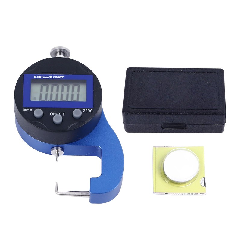 Digital Thickness Gauge, 0.0005in 0.01mm High Accuracy Electronic Micrometer Thickness
