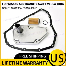 CNPAPC 33010-JF015 Transmission Oil Filter Pan Gasket Kit For Nissan Sentra Versa 12-19