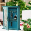 Key Organizer Wooden Key Cabinet Wall Box Beautiful Durable Retro