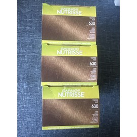 Garnier 3 Garnier Nutrisse Nourishing Creme Haircolor #630 Deep Light Golden Brown NEW