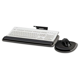 Fellowes 93841 Keyboard Tray, Gel Rest, 30-1/2-Inch x20-Inch x4-1/2-Inch, Graphite/Black
