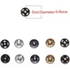 48Pcs Silver Metal Fastener Buttons Mini Sew-on Snap Buttons Press