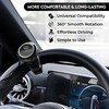 FOURING Universal Steering Wheel Spinner Knob - Smooth Black Finish