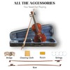 Ceciliec 4/4 Violin, Acoustic Full Size Violin for Beginners Kids
