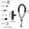 Lostars Silicone Beaded Phone Wrist Strap,phone bracelet strap with Tether