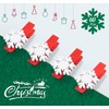 ilauke 60Pcs Christmas Wooden Clothespins, Mini Snowflake Clothespin Clips with
