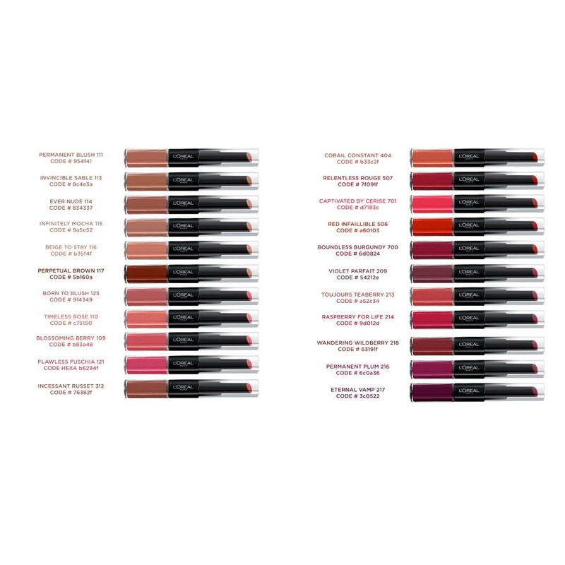 L'Oréal Paris Infallible Pro Last 2 Step Lipstick, Berry Chic,