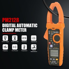 Clamp Meter - PM2128 Handheld Digital AC/DC Voltage Current Clamp Meter Resistance Capacitance