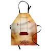Ambesonne Hummingbirds Apron, Red Hammock and Hummingbird in a Peaceful