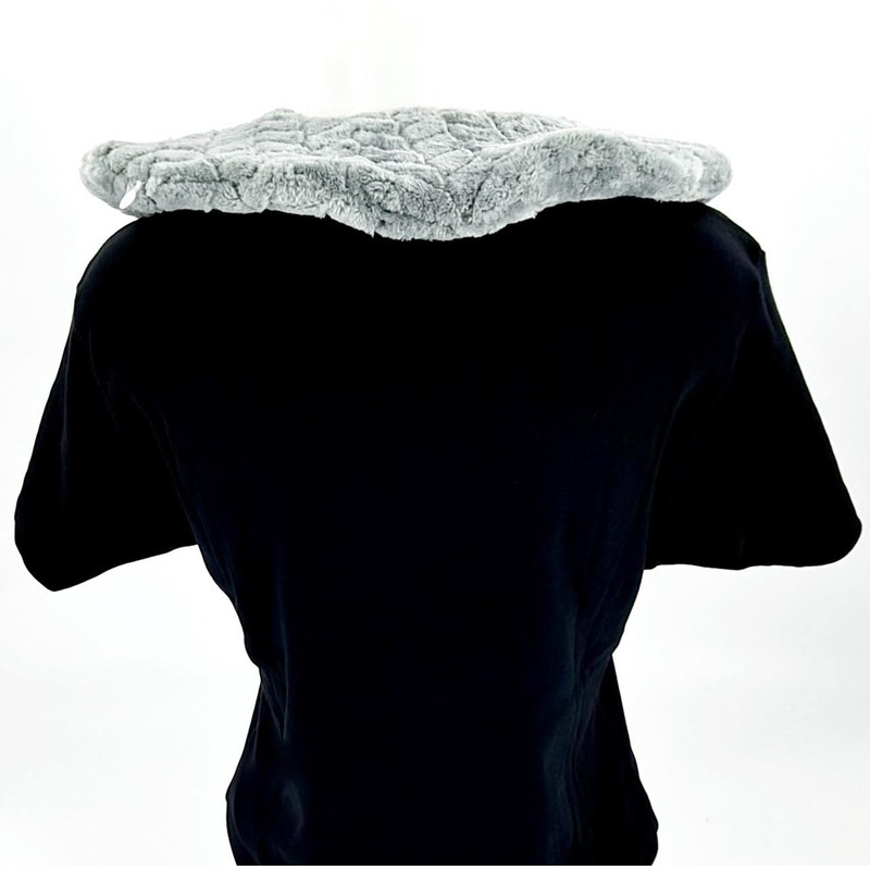 Grey Chevron U-Shaped Neck Hot Water Bottle 1100ml