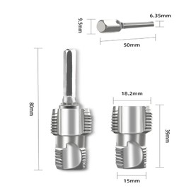 F Fityle PVC Pipe Threader Kit Plumbing Tools, Hand Tool, Thread Maker Tools Internal Thread Cutter for Electric Drill Indoor Outdoor