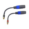 WJSTN RCA to speakon Cable Adapter Speakon Female to Male