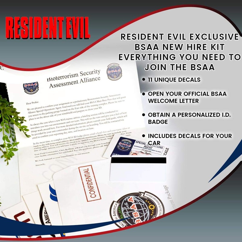 ThinkGeek Resident Evil Exclusive BSAA New Hire Kit | Includes