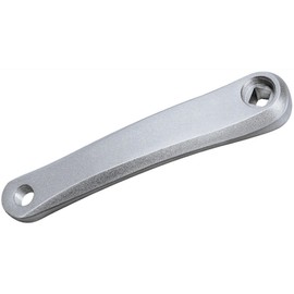 QIAMNI Bike Crank Arm Set Left 170mm Aluminum Single Speed MTB Crankset (Square Hole/Diamond Hole) (Rhombic Hole, Silver)
