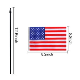 Consummate - Banderas pequeñas de 38 países latinoamericanos con barra pequeña incluyen 21 banderas de países de habla española para decoración del mes de la herencia hispana, 5 x 8 pulgadas, paquete