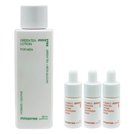 Innisfree 이니스프리 그린티 로션 포맨+(잡티토닝세럼7mlx3개 증정) Innisfree Green Tea Lotion for Men + (Gift of 3 x 7ml Spot Toning Serum)