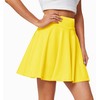 Afibi Women's Casual Basic Versatile Flared Pleated Mini Skater Skirt