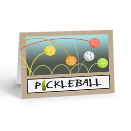 Stonehouse Collection Pickleball Note Cards - 10 Boxed Pickle Ball Cards - Sports Cards USA Made (Pickleball)