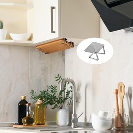 Aogigigio Under Cabinet Cutting Board Holder - Cutting Board Holder Rack Storage Stainless Steel Under Shelf Counter Chopping Board