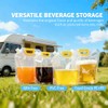 Drinking Bag Set, Transparent, Plastic, Untreated, Leak-proof & Reusable, Ideal