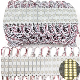 CMLAMPLED 400 Pcs LED Module Warm White 2700K 1.5W Storefront Decoration Lights 12V DC LED-Module Light with Tape Adhesive Backside for Inflatables Decorative Christmas Letter Advertising Signs