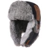 Siggi Cool Rabbit Fur Thermal Hat, Skiing, Bicycle, School, Walks,